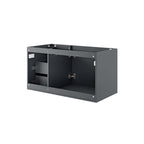 24" Or 36" | Bathroom Vanity Cabinet (Sink Basin Not Included) | White Or Gray Color Options | Vitality Series | Modern Bathroom Vanity | Soft-Close Doors | Wall-Mount Design image 5