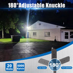 15W - 45W Outdoor LED Flood Security Lights | 5000K | 1500LM - 5400LM | UL, CE, FCC, ROHS, DLC Approved | IP65 Waterproof Landscape Lighting, Knuckle Mount, Bronze, Outdoor Garden Area Security Floodlight image 10