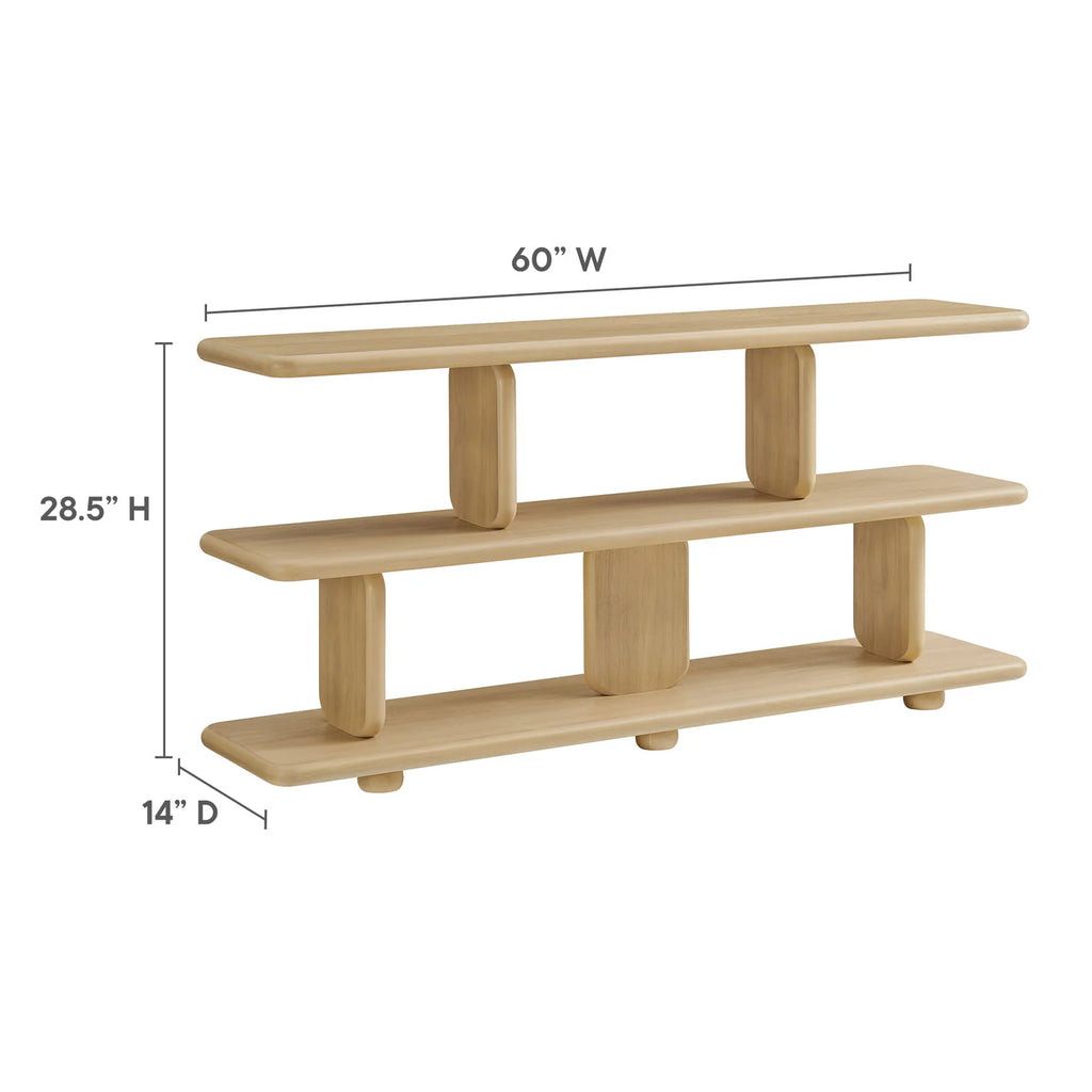 Lyle 2-Tier Sculptural Bookshelf image 8