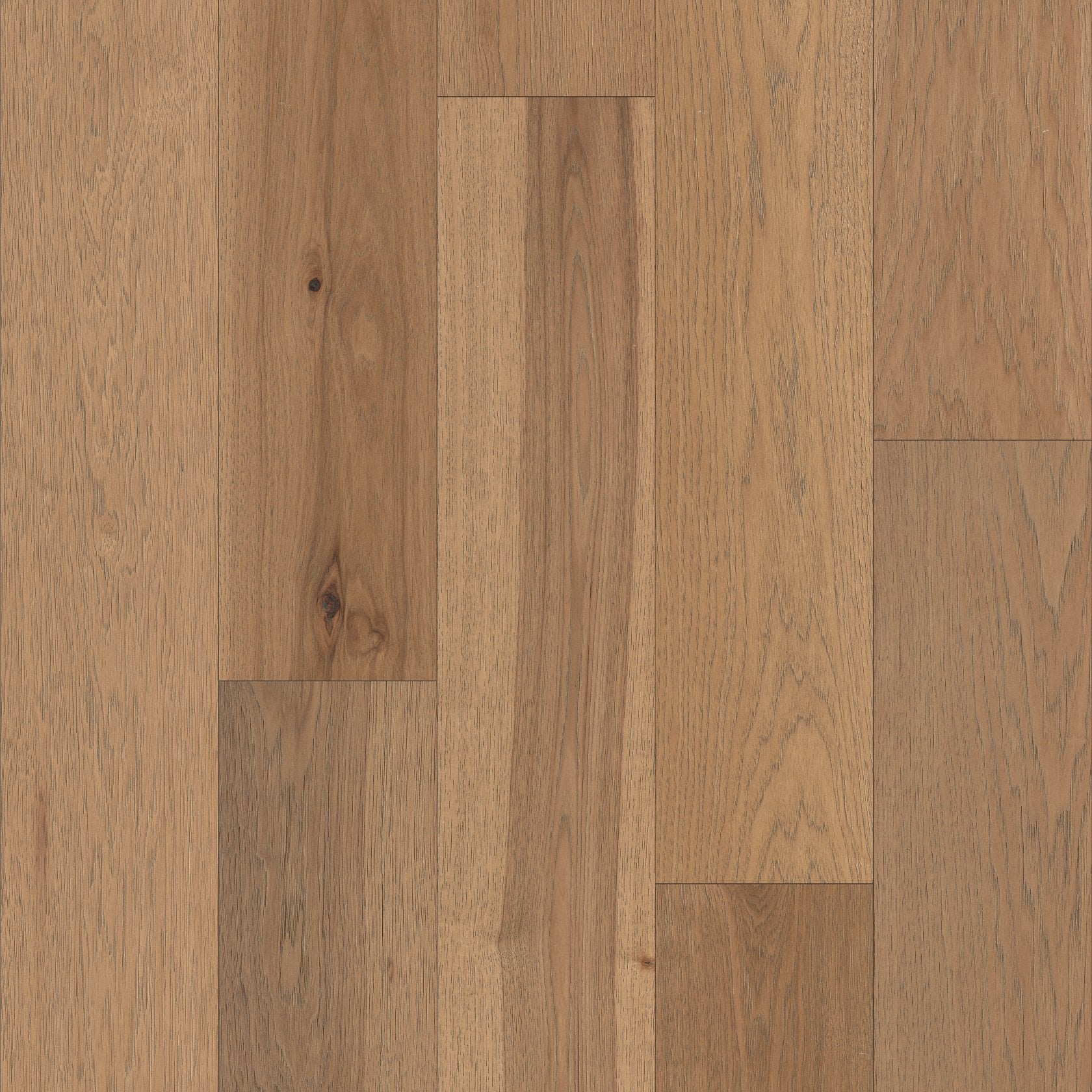 CastleWood Hickory | The Gallery Collection | Highlands Shade | Hickory | Real Hardwood | 3 mm Veneer Thickness | 31.09 Sq. Ft. Per Carton | Wire Brushed Finish image 2