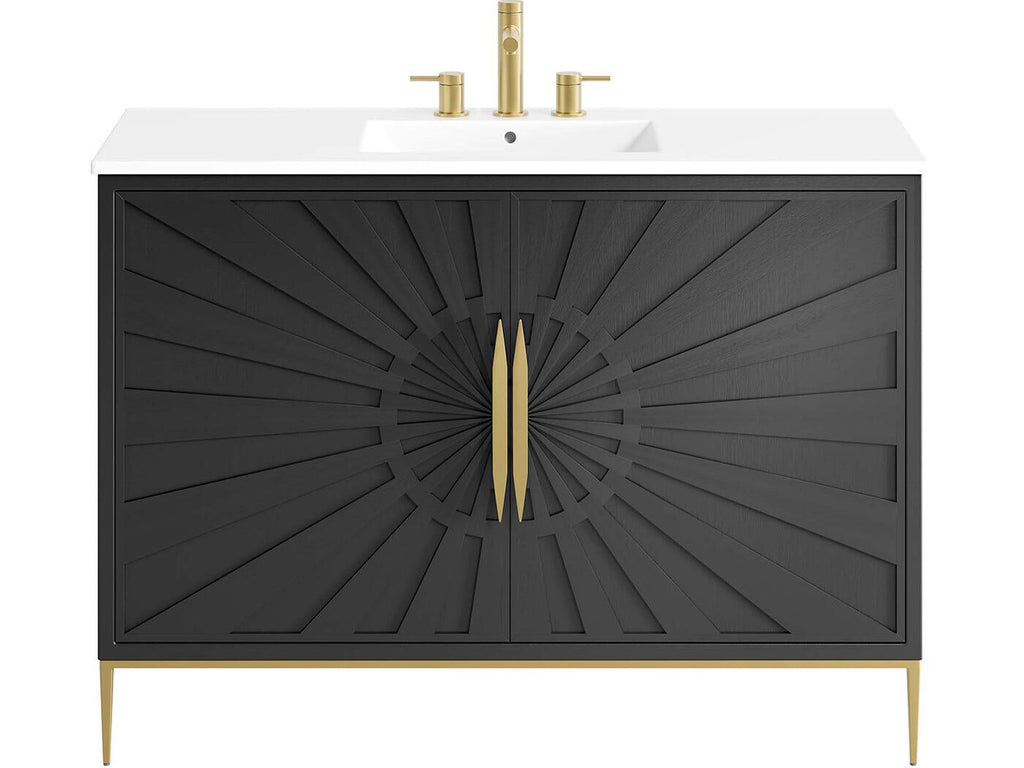 Awaken Series Bathroom Vanity | Various Sizes And Colors | Modern Design Vanity With Basin For Homes, Hotels image 12