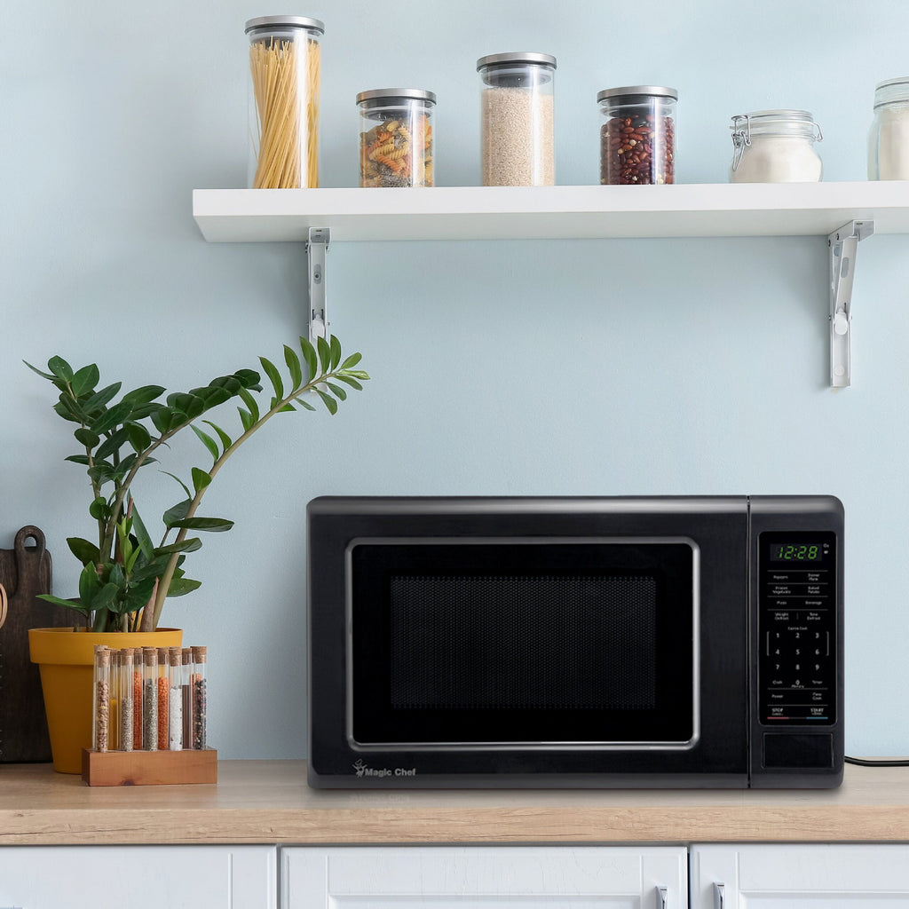 Magic Chef 0.9 Cu. Ft Countertop Microwave | 900 Watt | Black | 6 Auto Cooking Modes | Child Lock | Digital Display | 10 Power Levels |  8 Years Warranty On Magnetron image 11