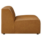 Bartlett 6-Piece Tan Vegan Leather Sectional Sofa image 7