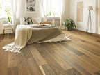 Expressions Hardwood | The Gallery Collection | Prose Shade | White Oak | Real Hardwood | 4 mm Veneer Thickness | 23.31 Sq. Ft. Per Carton | Wire Brushed Texture image 4