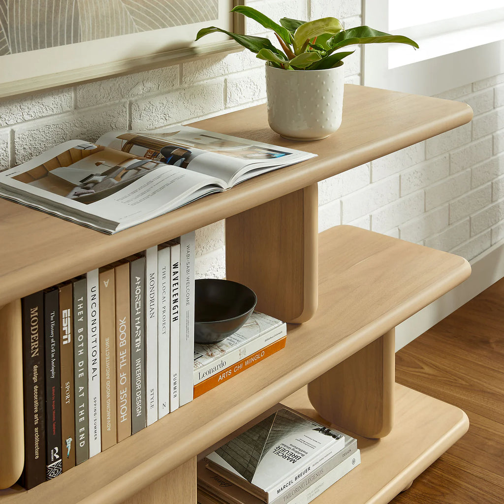 Lyle 2-Tier Sculptural Bookshelf image 5