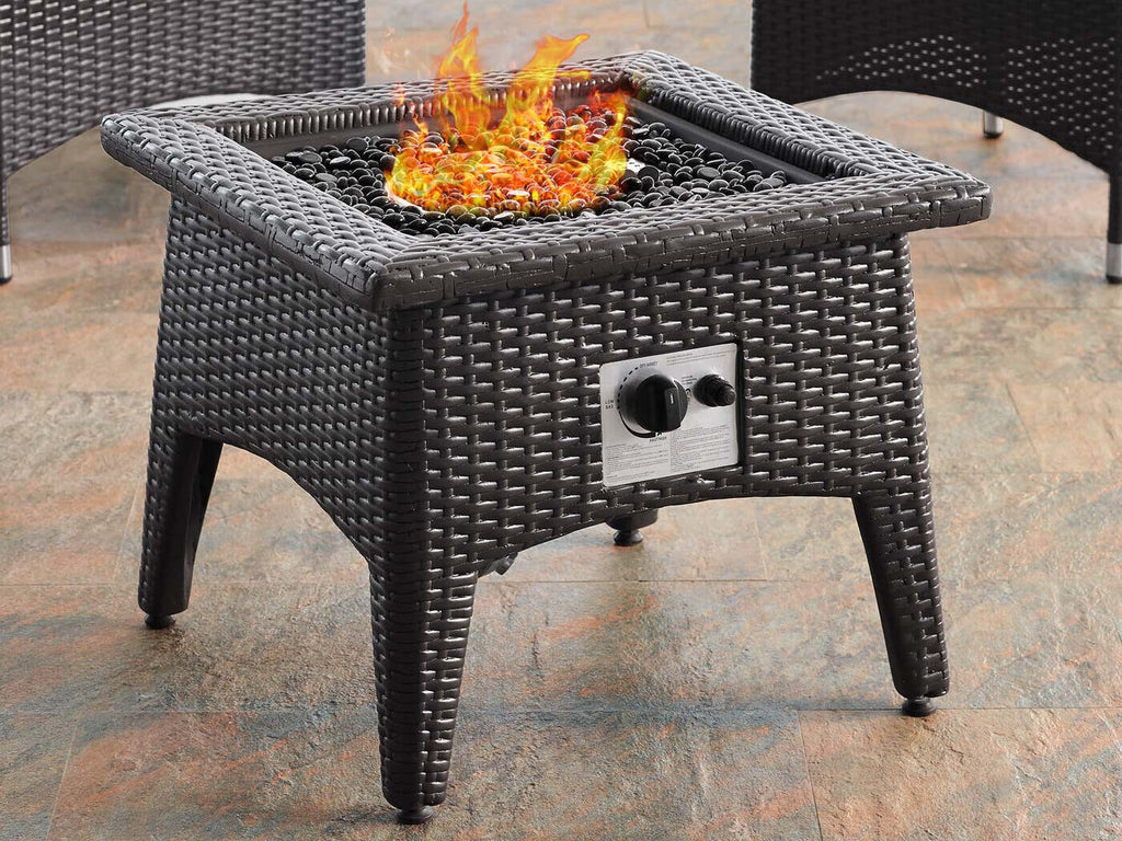 Vivacity Espresso Outdoor Patio Fire Pit Table image 1