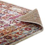 Antique Floral Design | Area Rug | Vintage Floral Lattice Rug in 8 FT X 10 FT And 5 FT X 8 FT | With Rubber Gripping Underside image 2