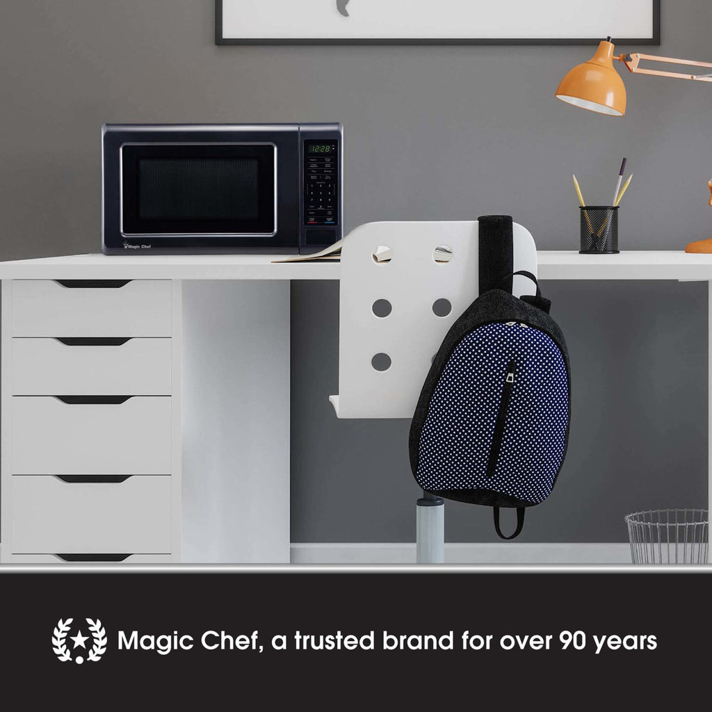 Magic Chef 0.7 Cu. Ft Countertop Microwave | 700 Watt | Black Color | Digital Display | 6 Auto Cooking Modes | Child Lock | Auto Defrost Modes | 10 Power Levels image 11