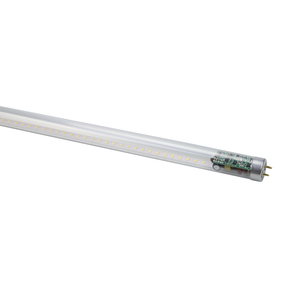 LED T8 Glass Tube | 18 Watt | 2700 Lumens | 5000K or 6500K Option | 120-277V | 4 FT | Clear Lens | Type A+B | Single &amp; Double Ended Power | UL &amp; DLC Listed | Pack Of 25 image 2