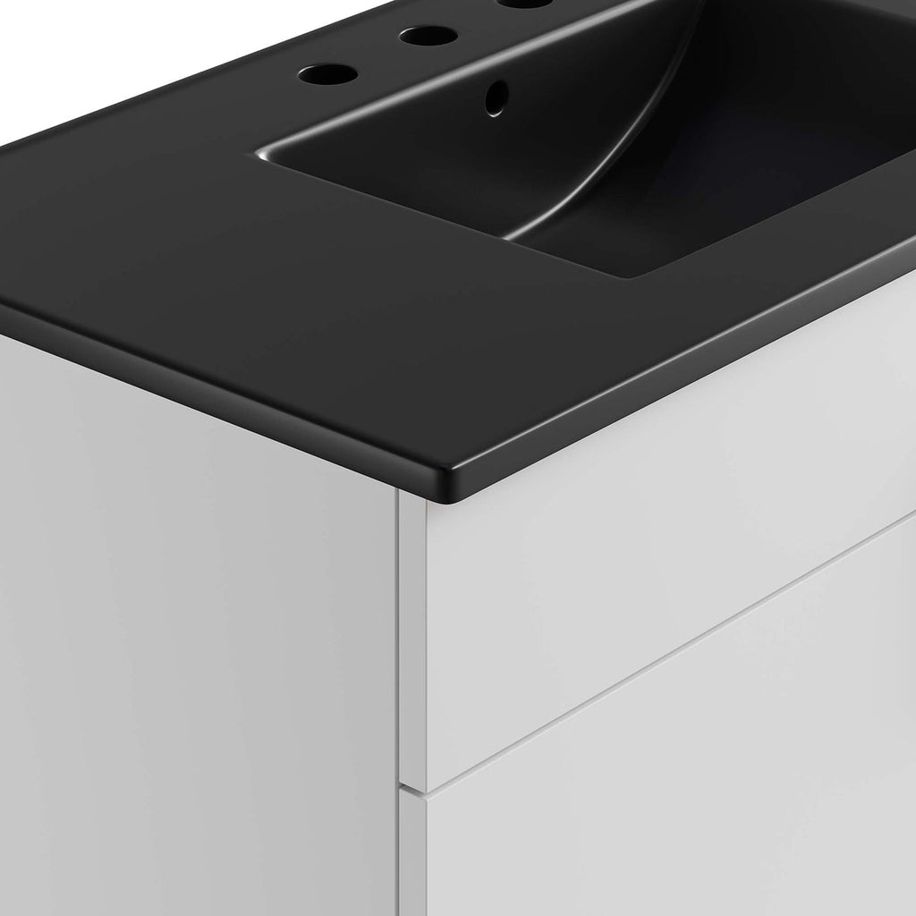 24" / 36" Miles Series Bathroom Vanity In Various Colors  | Modern Design Vanity With Basin For Homes, Hotels image 5