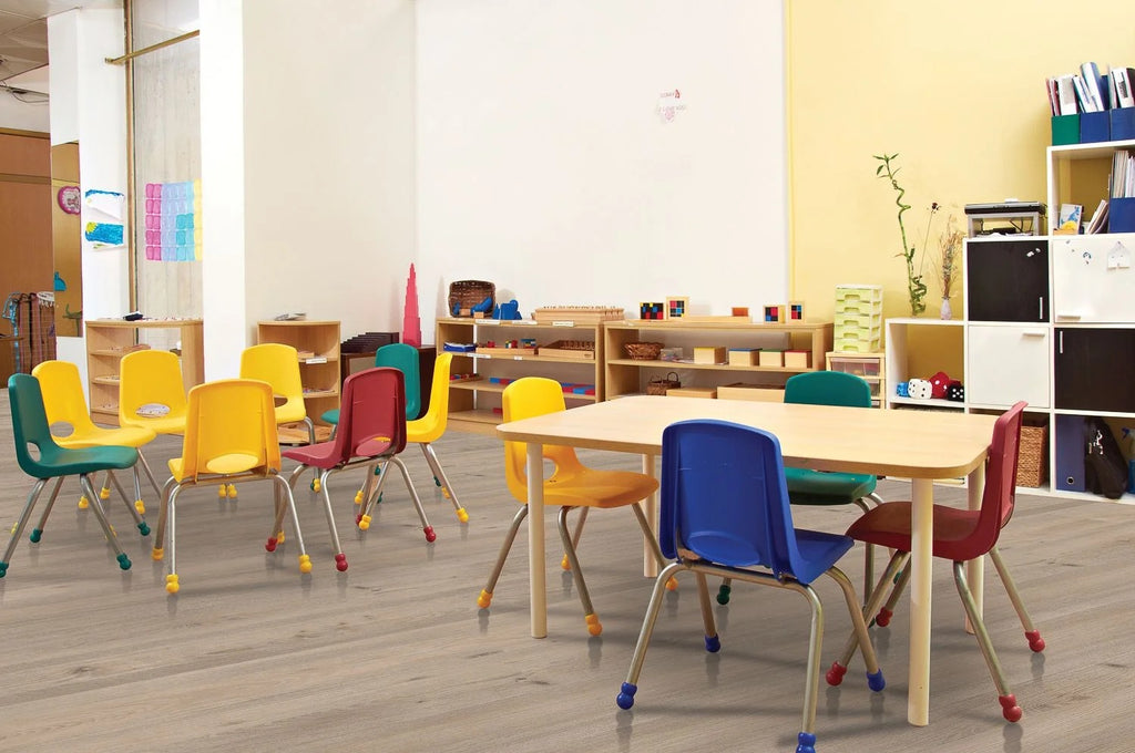 5 mm SPC Vinyl Flooring | 7" X 48" Plank | 1 mm IXPE Padding Attached | 22 Mil Wear Layer Plus 6 Mil UV Layer | Click Lock Installation | Poemo Fortika Series 1040 | Fire Resistant | FloorScore® Certified | 1 Box (10 Planks) image 2