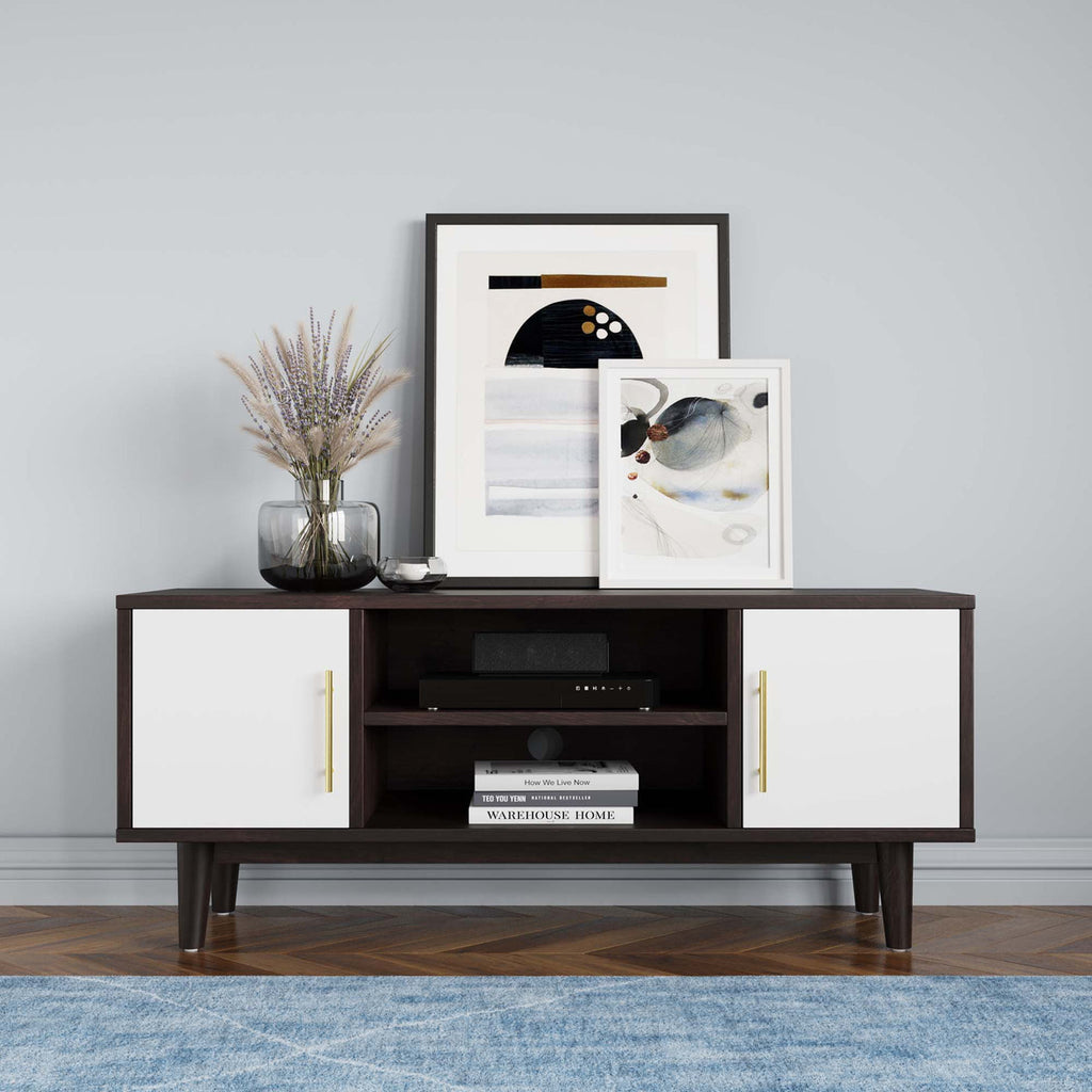 Daxton 43" TV Stand in White and Cappuccino image 8