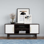 Daxton 43" TV Stand in White and Cappuccino image 8