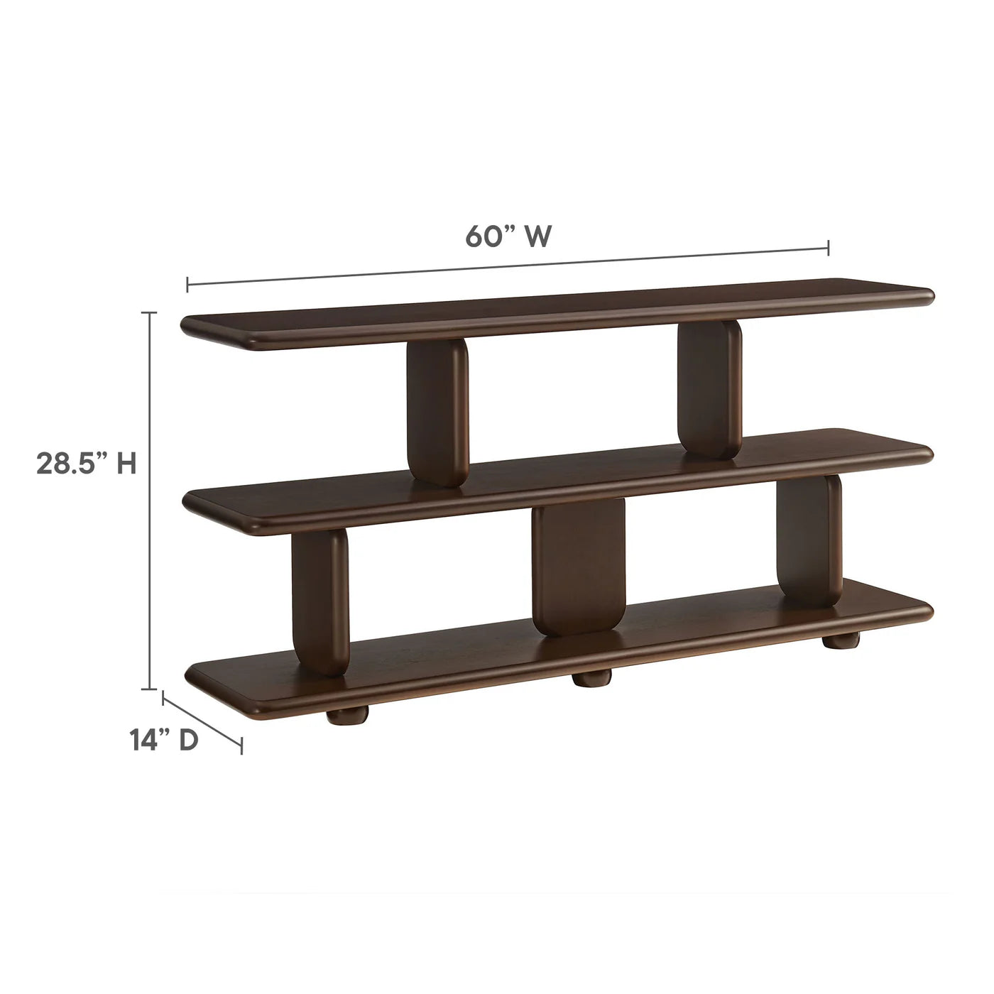 Lyle 2-Tier Sculptural Bookshelf image 16
