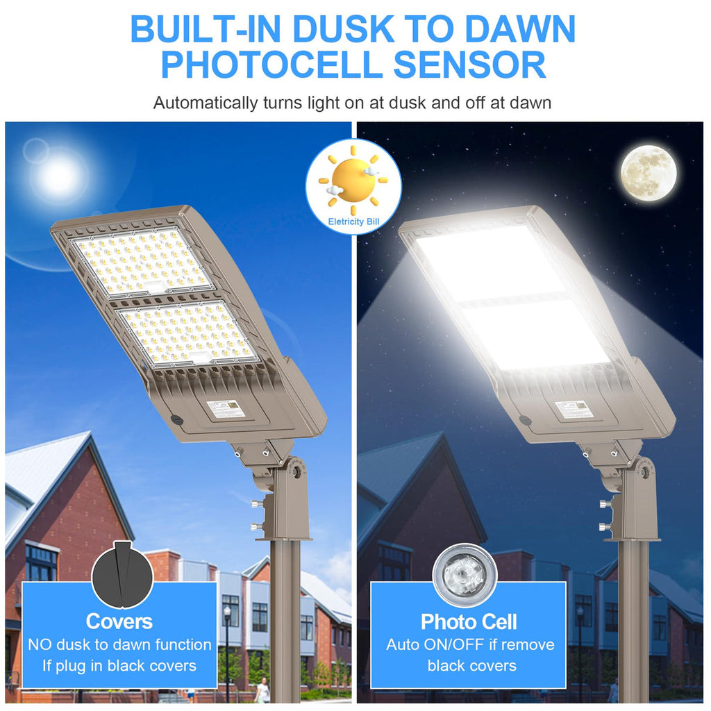 LED Parking Lot Light 90W–320W Photocell | 5000K | IP65 | Commercial Pole & Area Light image 6