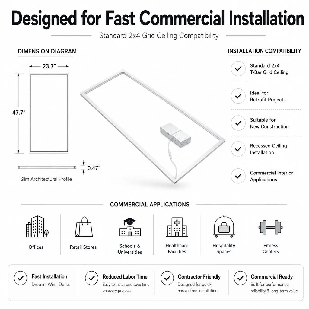 Technical diagram and compatibility information for a ceiling grid system.