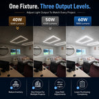 2x4 LED Frame Light – Wattage & CCT Adjustable Commercial Recessed Ceiling Panel