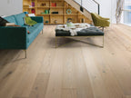 Expressions Hardwood | The Gallery Collection | Lyric Shade | White Oak | Real Hardwood | 4 mm Veneer Thickness | 23.31 Sq. Ft. Per Carton | Wire Brushed Texture image 3