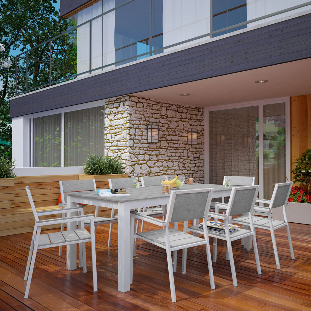 Maine 9-Piece Outdoor Patio Dining Collection image 14