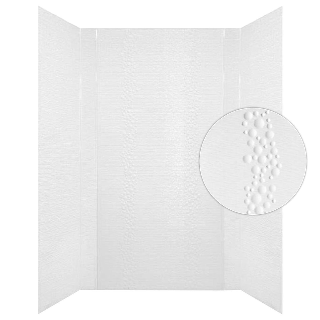 Cascade Shower Wall Tiles For Shower and Tub Surrounds | Glue Up Easy To Install | 3 Wall Set image 0
