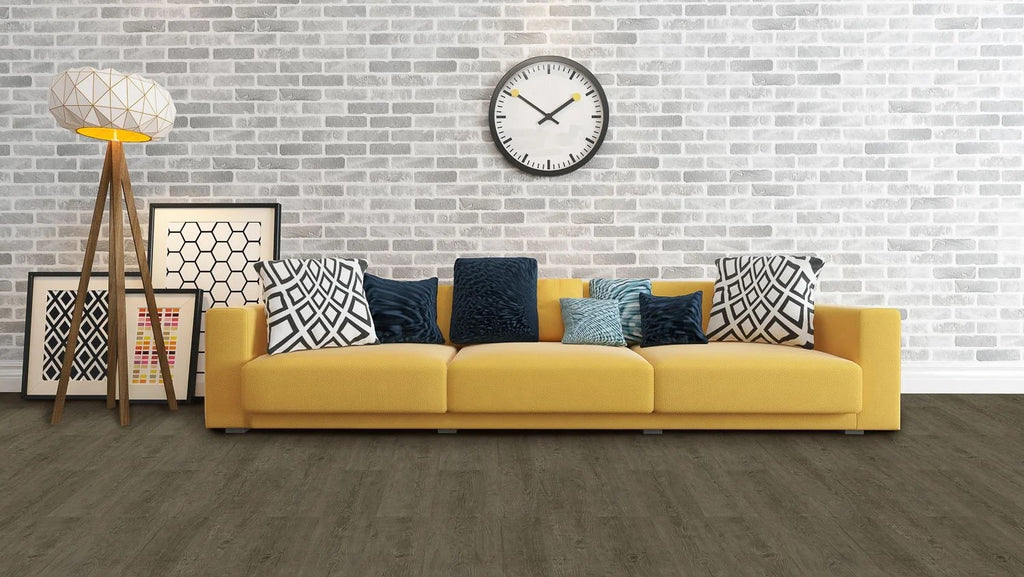 5 mm SPC Vinyl Flooring | 7" X 48" Plank | 1 mm IXPE Padding Attached | 22 Mil Wear Layer Plus 6 Mil UV Layer | Click Lock Installation | Natura Fortika Series 4211 | Fire Resistant | FloorScore® Certified | 1 Box (10 Planks) image 2