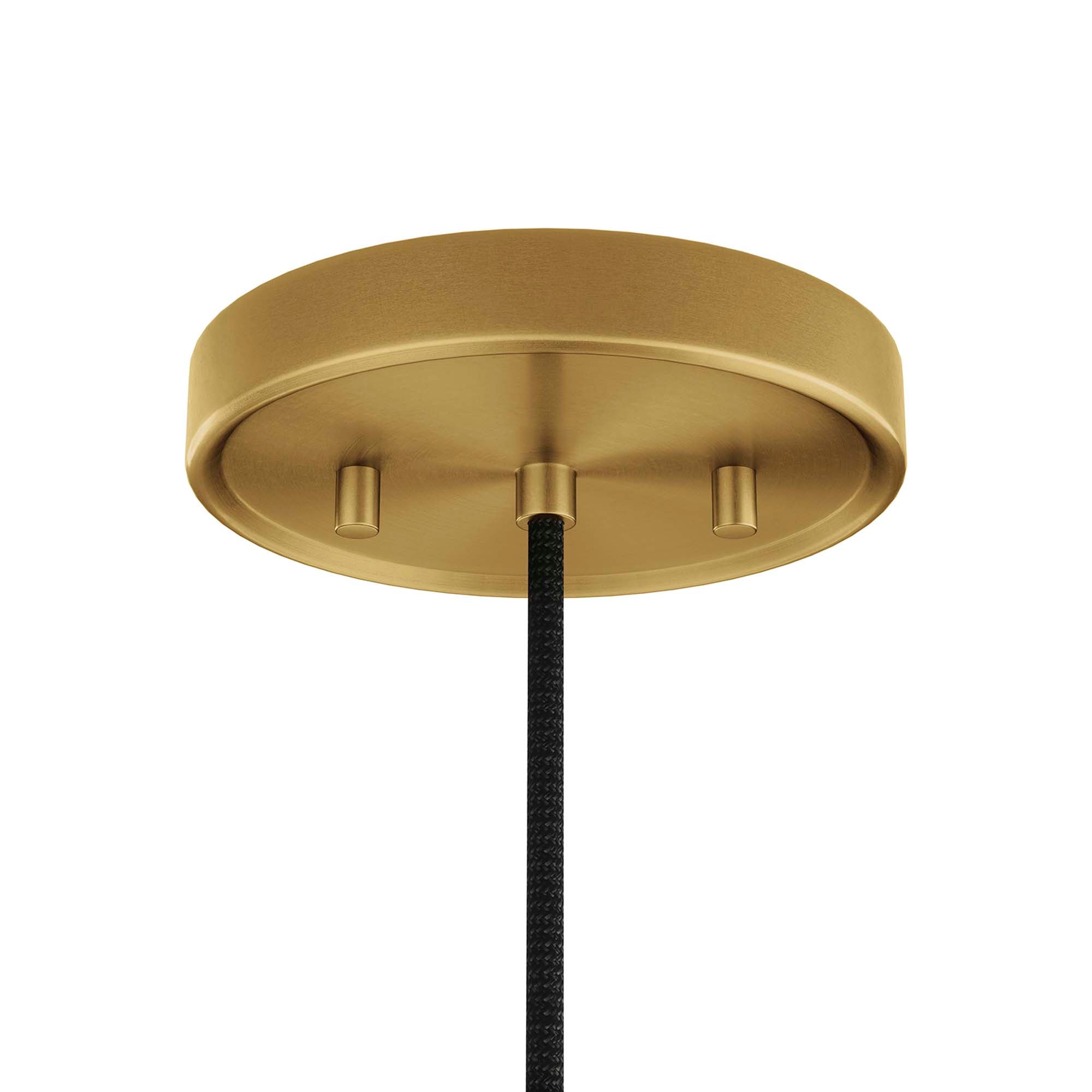 Beacon 1-Light Pendant Light | Clear Satin Brass, Opal Satin Brass, Opal Black | Ideal for Living Space, Bedroom, Kitchen, Dining room, Bathroom, Or Office | Pack of 3 image 5