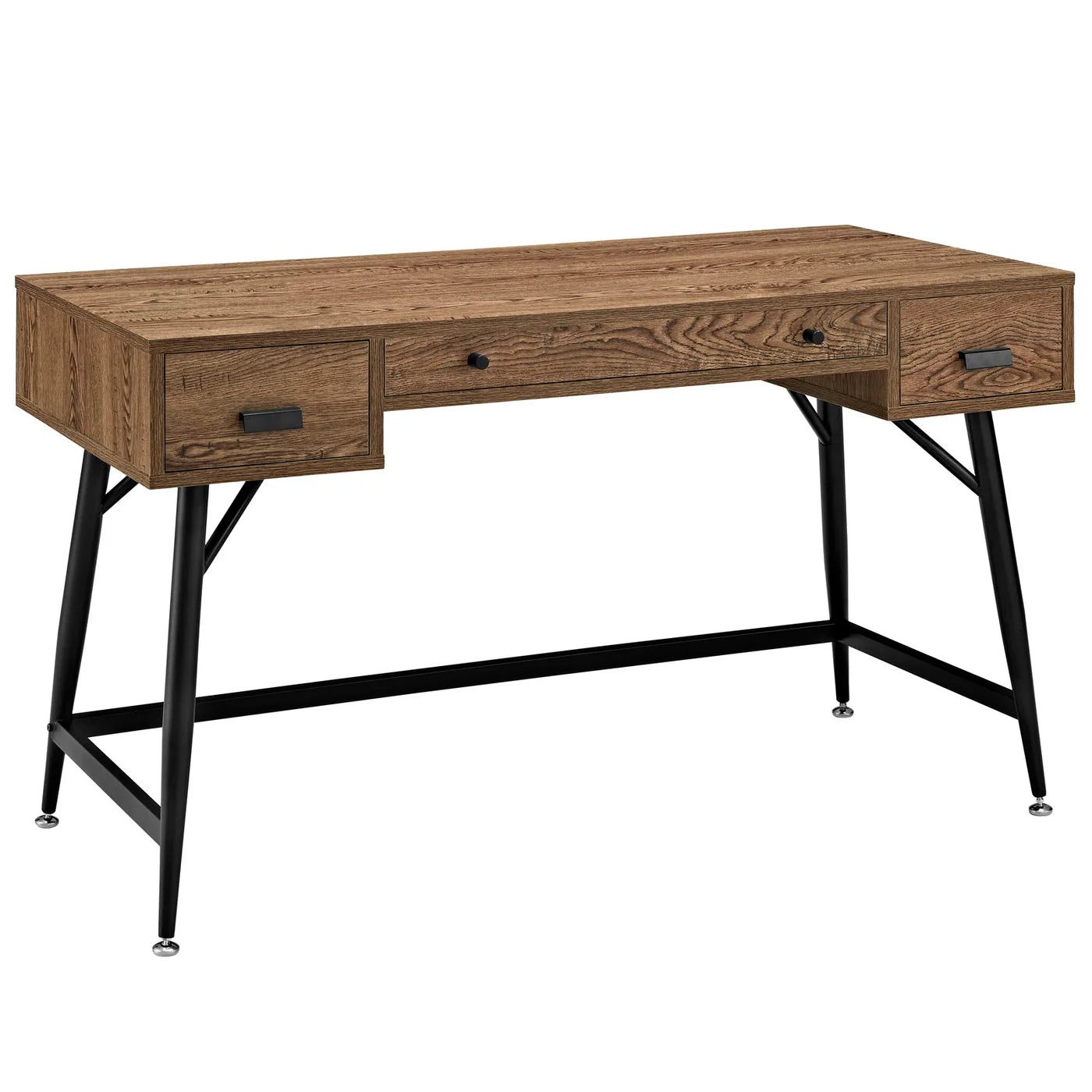 Surplus Walnut-Finished Office Desk image 1
