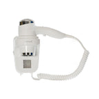 Roomwell UK 1600 Watt Wall Mount White Hair Dryer | 2 + 1-Year Extended Warranty at No Cost | Black Or White Color Options | Pack Of 4 image 2
