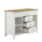 Oak White Farmstead Kitchen Island image 5