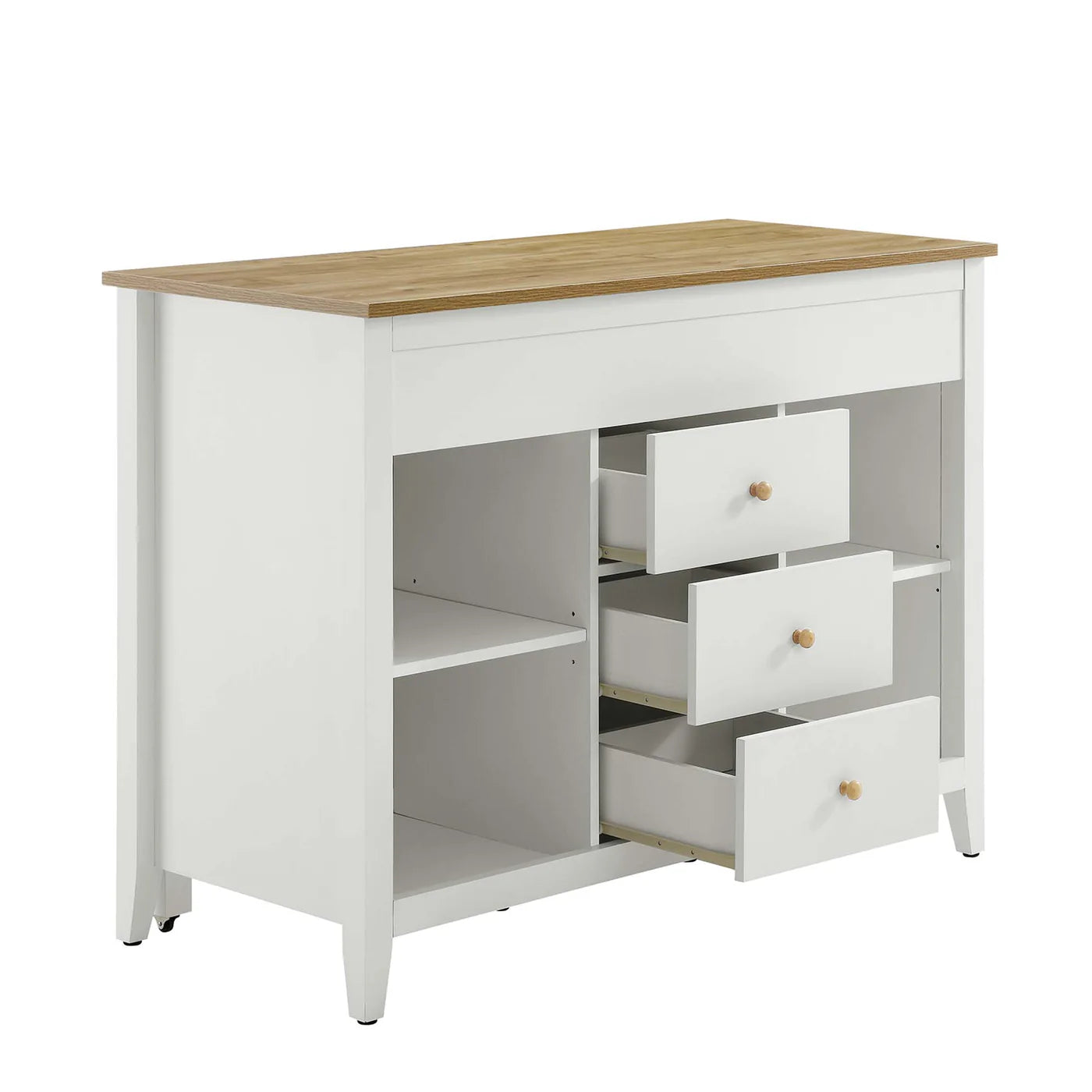 Oak White Farmstead Kitchen Island image 5