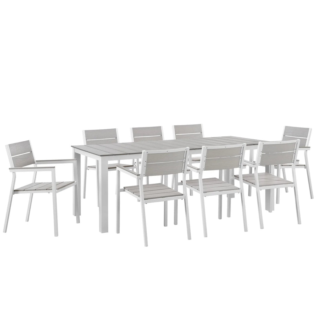 Maine 9-Piece Outdoor Patio Dining Collection image 8
