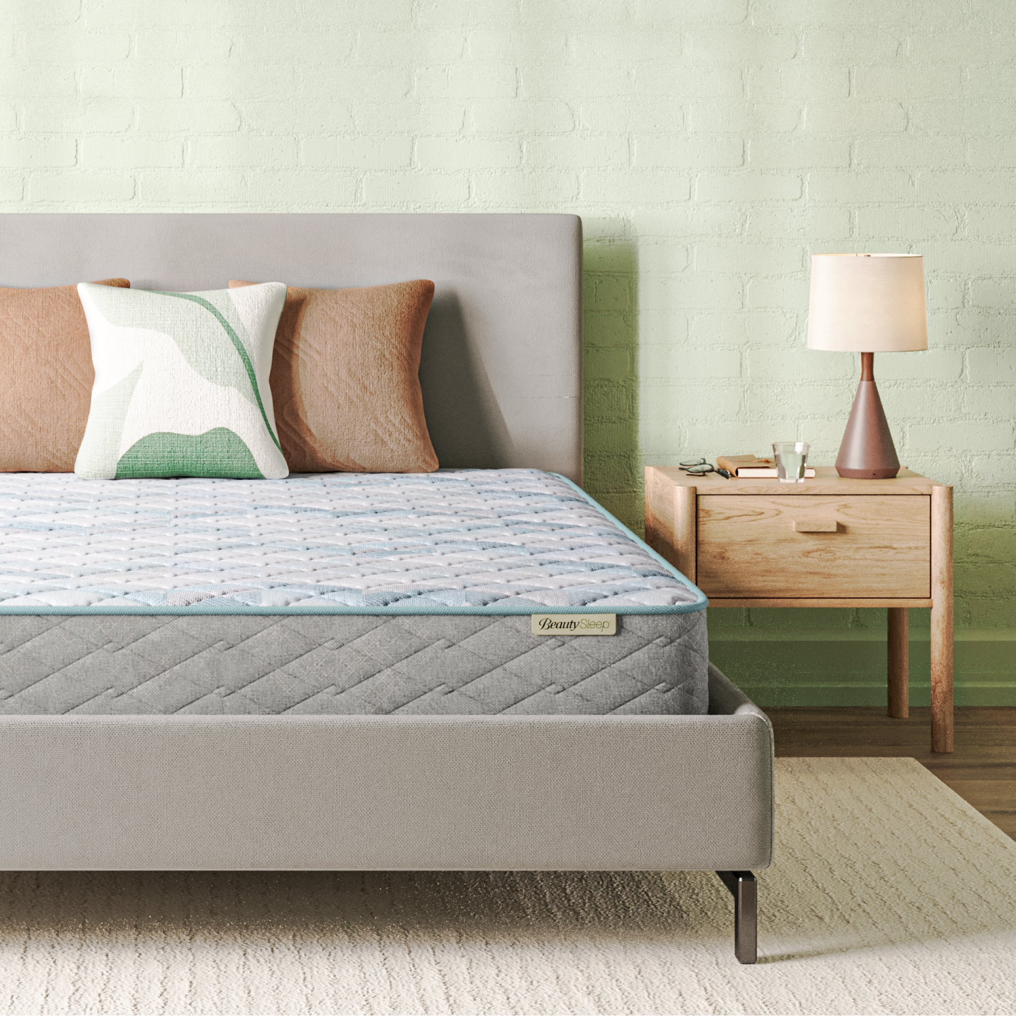 Beauty Sleep Soothing Nights™ 14” Firm Quilted Mattress In A Box | Beautyrest® Pocketed Coil® Technology | AllCool™ Gel Memory Foam | Contouring Pressure Relief | CertiPUR-US® Certified | 10-Year Limited Warranty | 100-Night Trial image 1