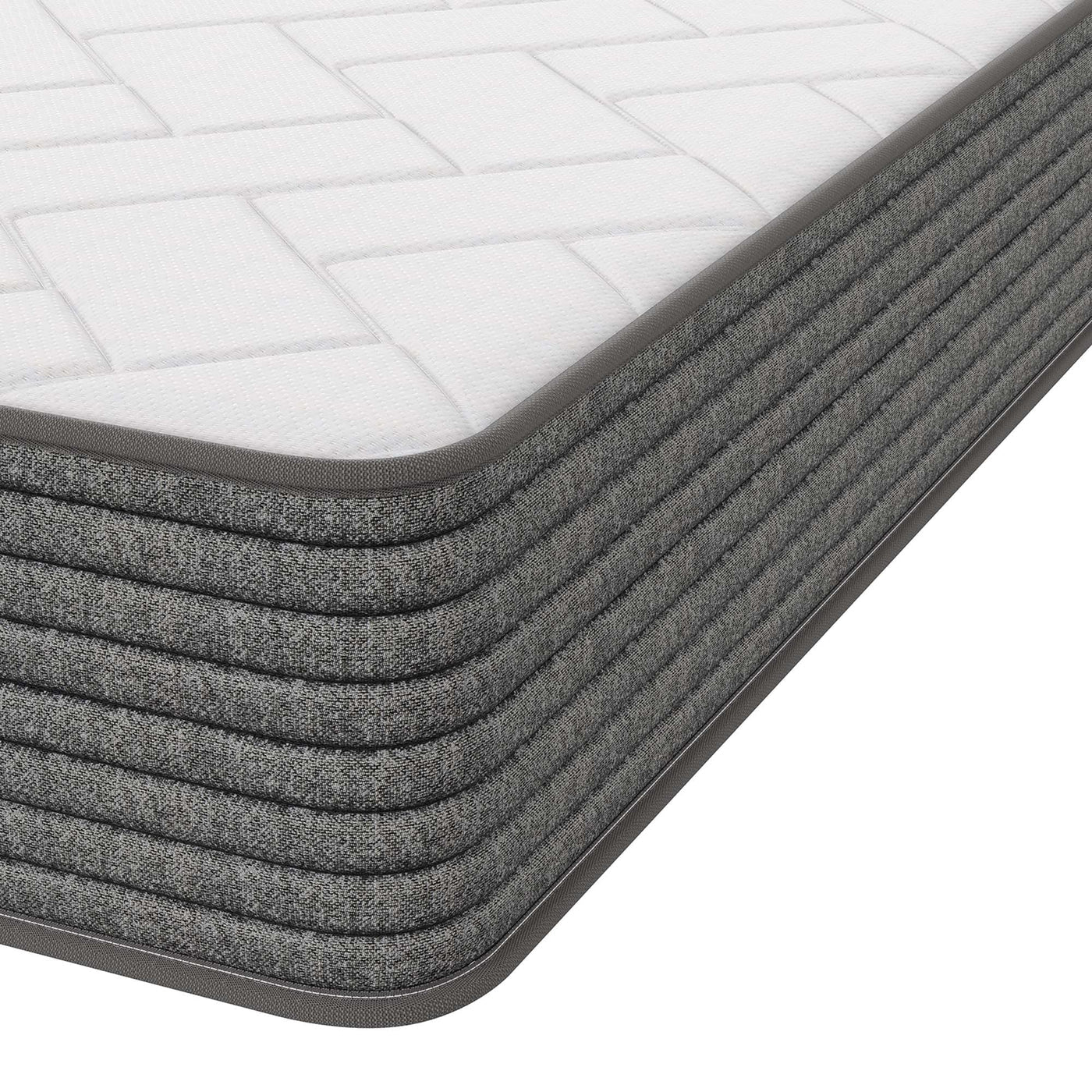 8" Queen Size Mattress | 7.2" Bonnell Coil System | Robust Support With 0.4" Plush Cushioning Foam Layer | Pack of 2 image 18