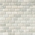Greecian White Beveled Subway Tile 2x4 | Wall Tile &amp; Backsplash Tile | Italian Marble | Greenguard Gold, USGBC/LEED | 10 Pieces Per Box image 2
