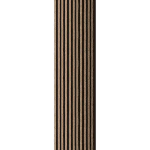Medium Slats Polystyrene Wood Slat Walls 94.5 in x 9.45 in - (Pack of 10) / 62 sqft image 2