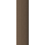 Medium Slats Polystyrene Wood Slat Walls 94.5 in x 9.45 in - (Pack of 10) / 62 sqft image 2