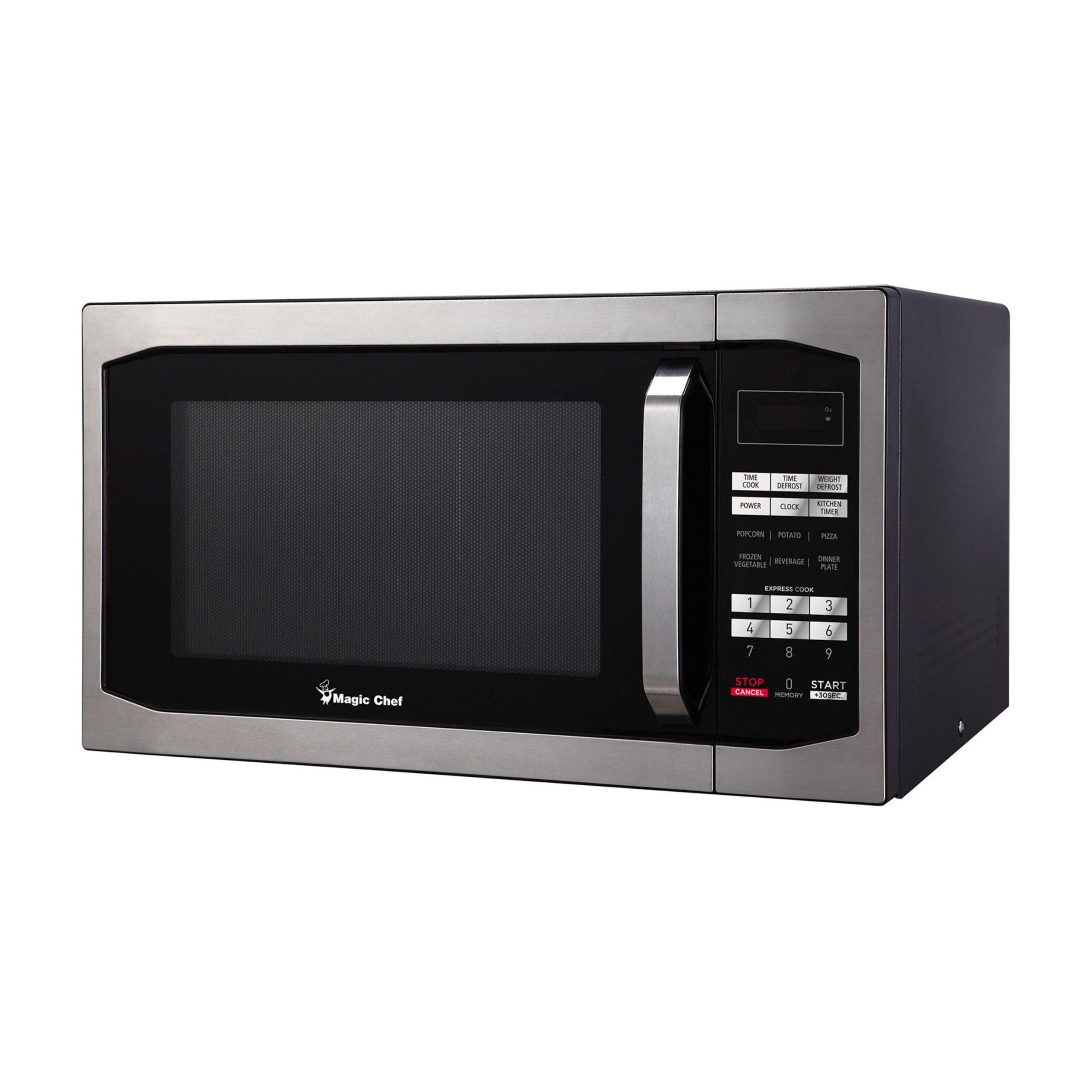 Magic Chef 1.6 Cu. Ft Countertop Microwave | 1100 Watt | Stainless Steel Door | Digital Display | 6 Auto Cooking Modes | Child Lock | 8 Years Warranty On Magnetron image 0