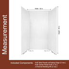 Wavation Shower Wall Tiles For Shower and Tub Surrounds | Glue Up Easy To Install | 3 Wall Set image 5