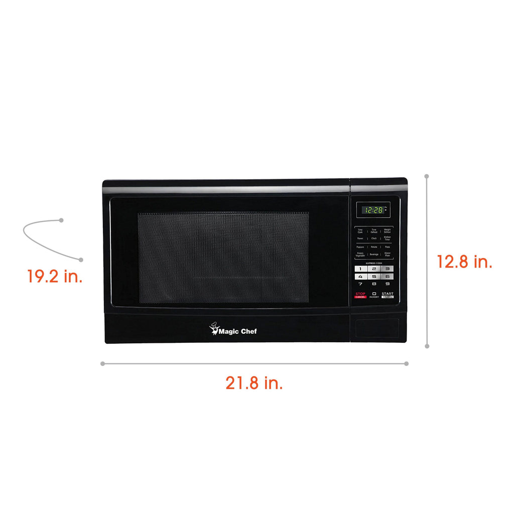 Magic Chef 1.6 Cu. Ft Countertop Microwave | 1100 Watt | Black Or White Color Options | Digital Display | 6 Auto Cooking Modes | Child Lock | 8 Years Warranty On Magnetron image 7