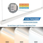 LED Suspended Up and Down Adjustable Light | 3000K/4000K/5000K CCT Tuneable | 0-10V Dimming | Commercial and Residential | Ideal for Office, Home, Shop, Garage, School | Pack of 4 image 6