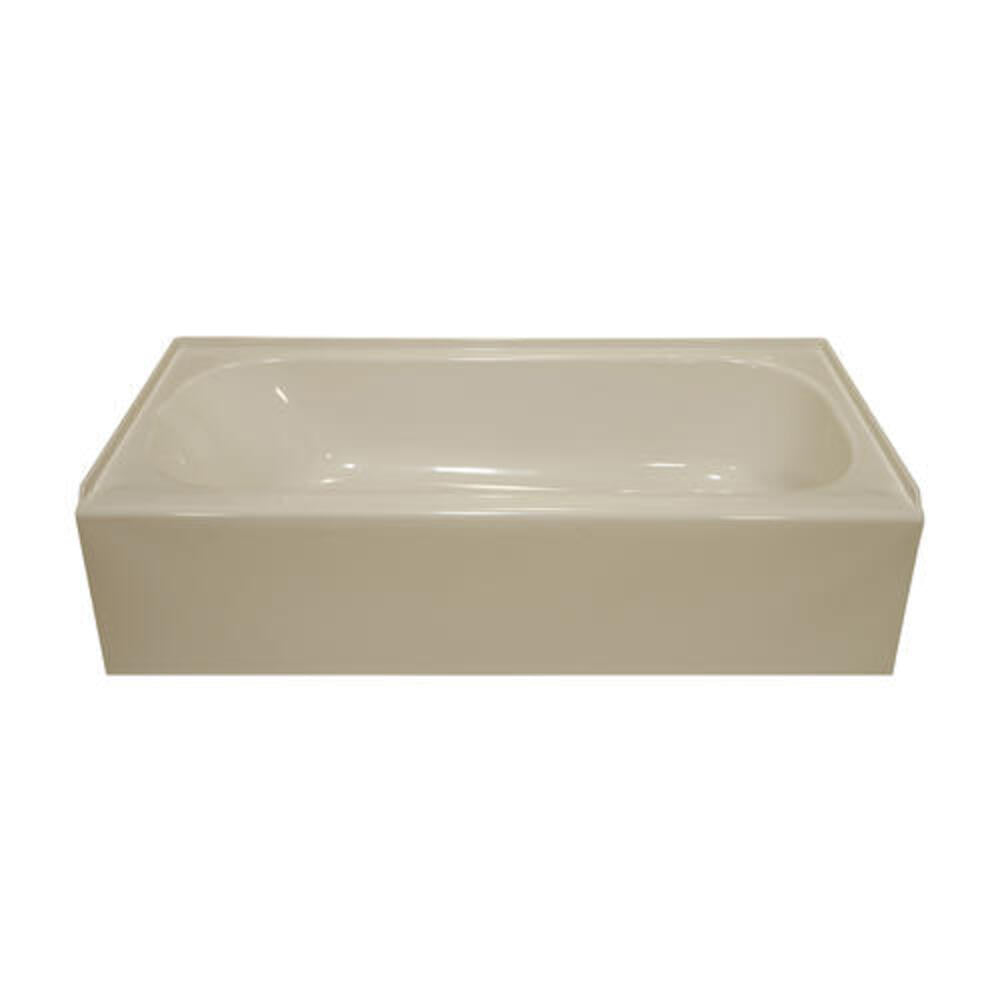Lyons 54" x 27" x 16" Above Floor Bathtub | Victory Series | Biscuit, Almond & White Color Options | Multiple Drain Location Options | Ultra Gloss Acrylic Finish image 0