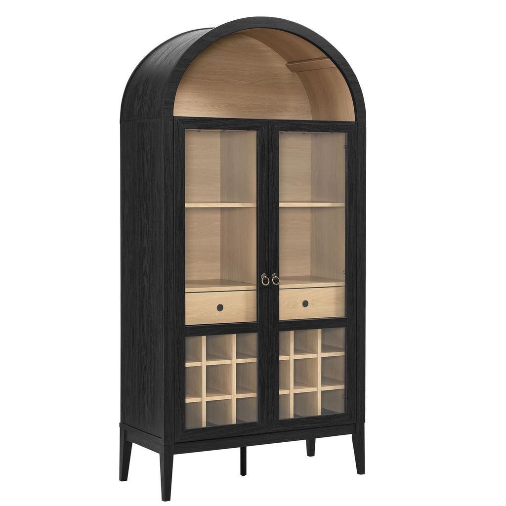 Nolan Arched Bar Cabinet in Black image 10