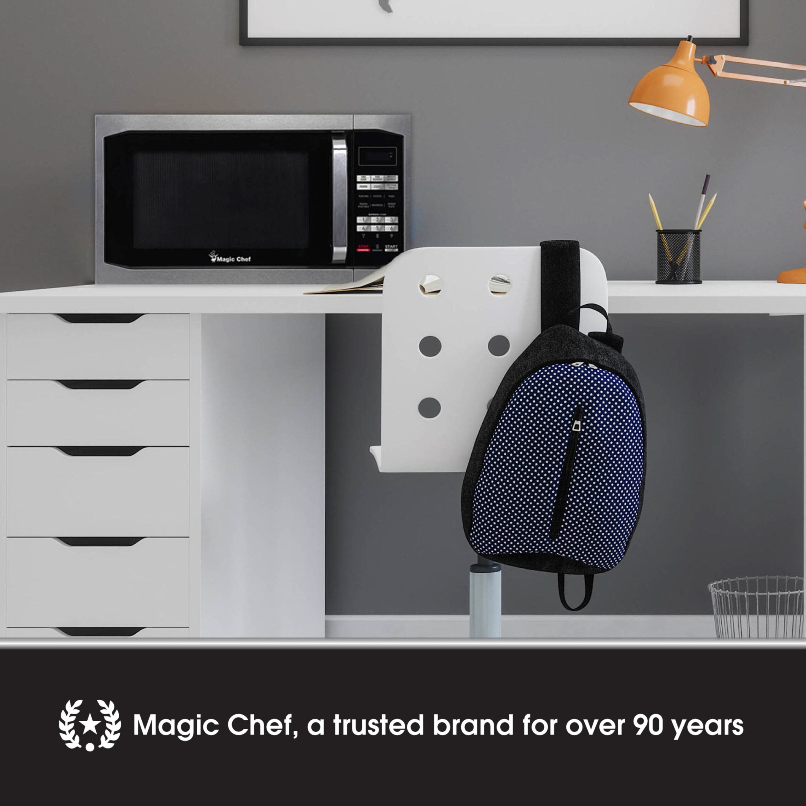 Magic Chef 1.6 Cu. Ft Countertop Microwave | 1100 Watt | Stainless Steel Door | Digital Display | 6 Auto Cooking Modes | Child Lock | 8 Years Warranty On Magnetron image 10