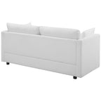 Activate White 3-Piece Upholstered Fabric Set image 3