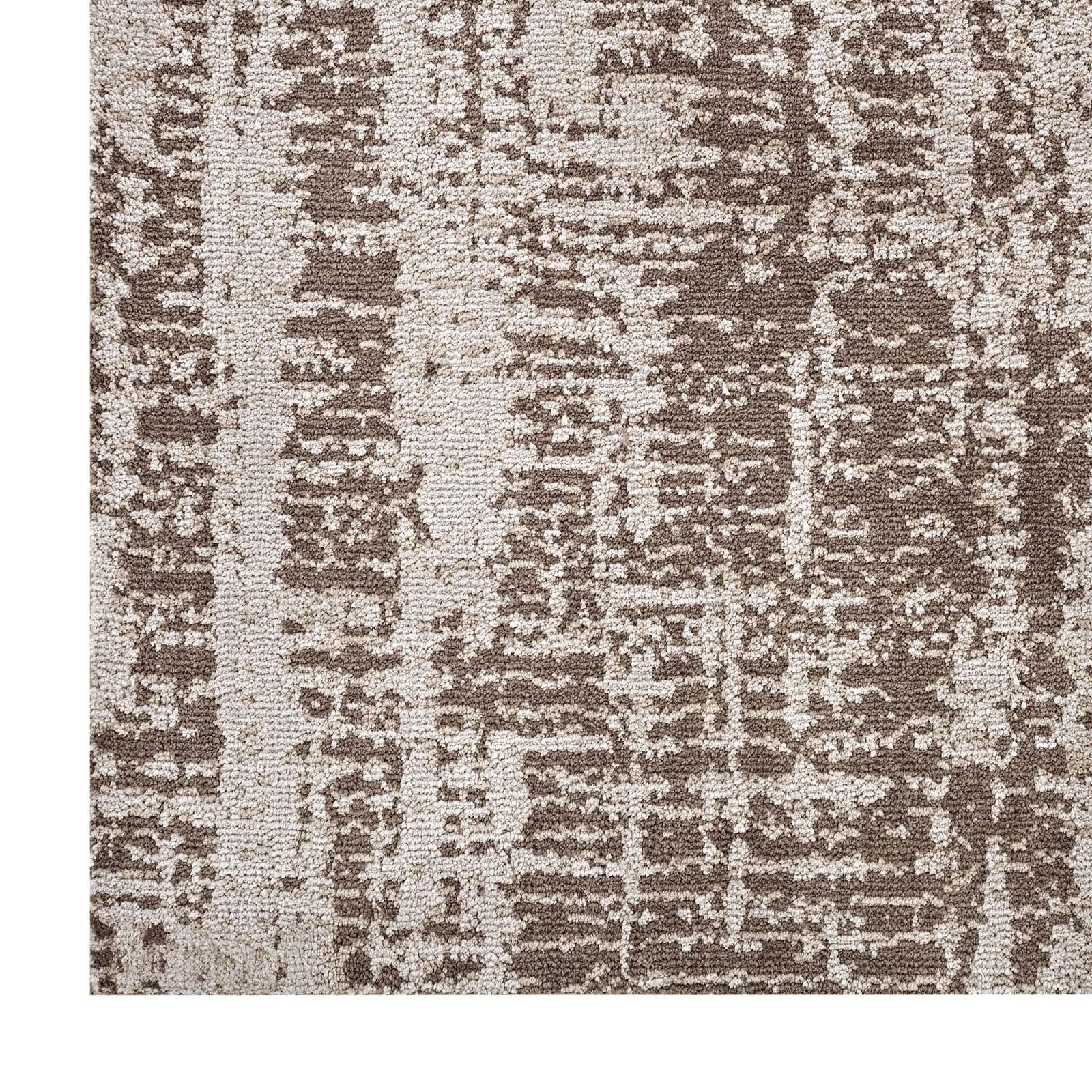 Darja Distressed Rustic Modern Area Rug | Light and Dark Tan | 5X8 &amp; 8X10 Size Options | Textured Soft Low Pile Weave | Gripping Rubber Underside | Polypropylene / Chenille Yarn image 5