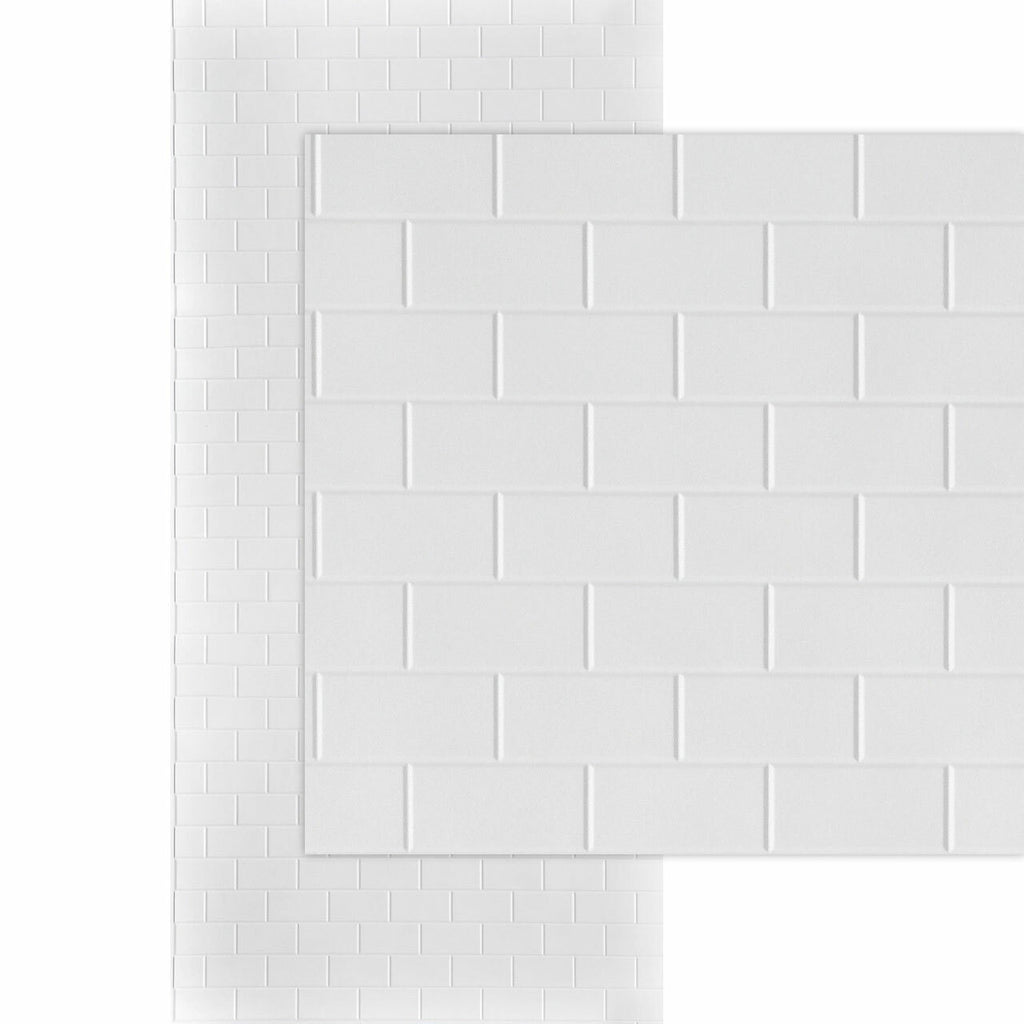 3D Subway Tile Wall Panels | 4x8 and 4x10 Glue Up |  PVC Sheets image 0