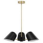 Briana 3-Light Pendant Light | White &amp; Black Color Options | Ideal for Living Space, Bedroom, Kitchen, Dining room, Bathroom, Or Office image 8