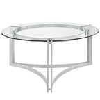 Signet Silver Stainless Steel Coffee Table image 3
