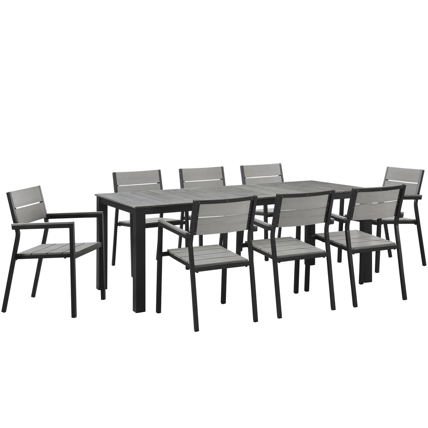 Maine 9-Piece Outdoor Patio Dining Collection image 1