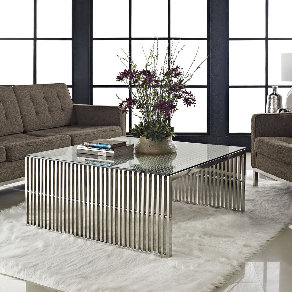 Silver Gridiron Coffee Table image 0